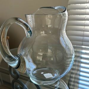 Clear glass Pitcher